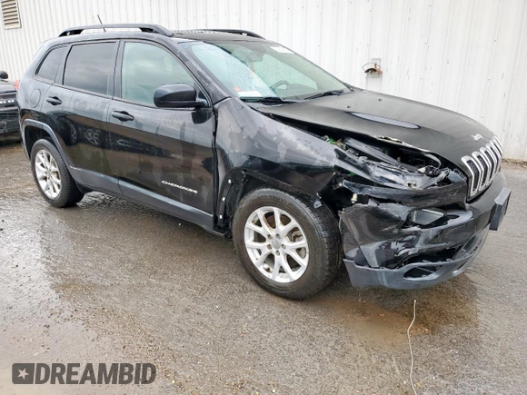 2017 Jeep Cherokee Sport with VIN 1C4PJLAB2HW640765, listed as a Copart auction lot 63521905 with 83,754 mi miles and Clean title. Bid and sale history available at DreamBid. Image 4.