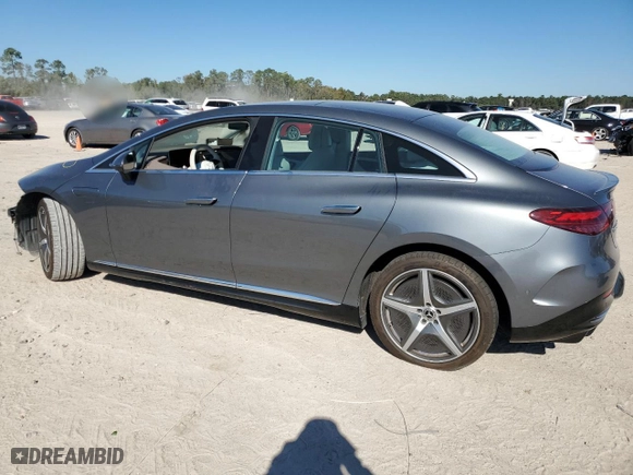2023 Mercedes-Benz EQE with VIN W1KEG2BB1PF015017, listed as a Copart auction lot 81101714 with 8,119 mi miles and Salvage Title. Bid and sale history available at carsss.com. Image 2.