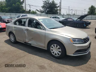 2015 Volkswagen Jetta S с VIN 3VW2K7AJ9FM278143, выставлен на аукционе Copart как лот 58968425 с пробегом 125 220 миль миль и Списание • Salvage title. История ставок и продаж доступна на DreamBid. Изображение 4.