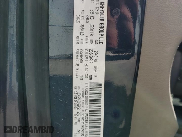 2011 Dodge Grand Caravan SXT with VIN 2D4RN4DG9BR611955, listed as a Copart auction lot 48869095 with 194,169 mi miles and Non Repairable. Bid and sale history available at DreamBid. Image 15.