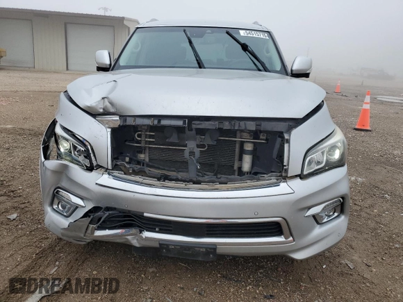 2017 Infiniti QX80 with VIN JN8AZ2NC0H9430079, listed as a Copart auction lot 54515715 with 132,799 mi miles and Salvage title. Bid and sale history available at DreamBid. Image 5.