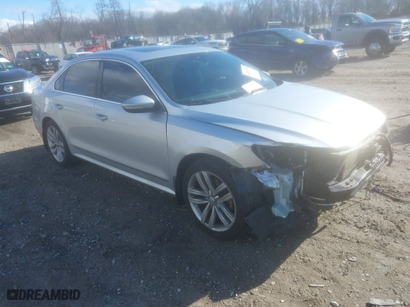 2016 Volkswagen Passat 1.8T SEL with VIN 1VWCT7A35GC011006, listed as a IAAI auction lot 41039744 with 123,422 mi miles. Bid and sale history available at carsss.com. Image 1.