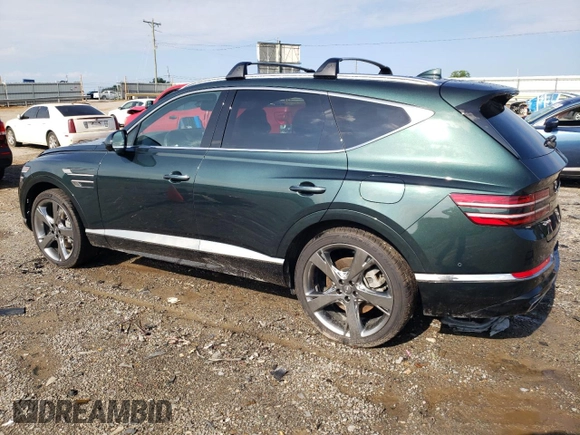 2021 Genesis GV80 with VIN KMUHCESC6MU073951, listed as a Copart auction lot 63617215 with 42,510 mi miles and Salvage title. Bid and sale history available at DreamBid. Image 2.