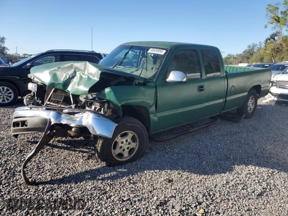 2001 Chevrolet Silverado 1500 LS with VIN 1GCEC19V01E169893, listed as a Copart auction lot 48826955 with 147,722 mi miles and Salvage Title. Bid and sale history available at DreamBid. Image 1.
