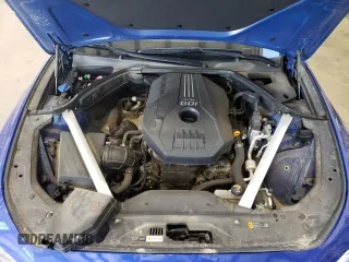 2019 Genesis G70 2.0T Advanced with VIN KMTG64LA8KU010880, listed as a Copart auction lot 44308682 with 48,467 mi miles and Salvage Title. Bid and sale history available at carsss.com. Image 7.
