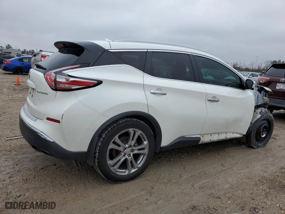 2015 Nissan Murano Platinum with VIN 5N1AZ2MG5FN245770, listed as a Copart auction lot 51258075 with 150,302 mi miles and Salvage Title. Bid and sale history available at carsss.com. Image 3.