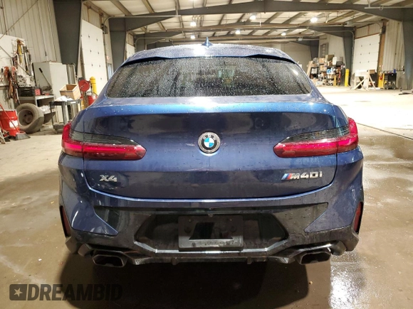 2024 BMW X4 M40i with VIN 5UX43DT04R9U24736, listed as a Copart auction lot 48940615 with 23,363 mi miles and Salvage Title. Bid and sale history available at carsss.com. Image 6.