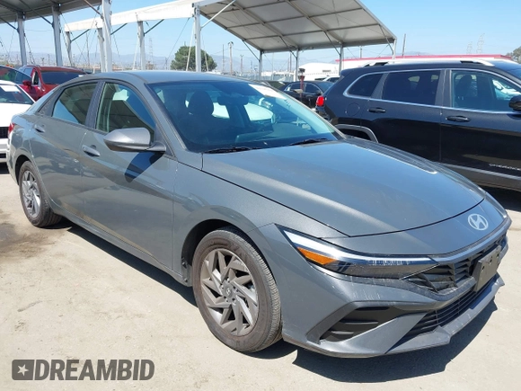 2024 Hyundai Elantra SEL with VIN KMHLM4DG9RU730944, listed as a IAAI auction lot 42326208 with 6,583 mi miles and . Bid and sale history available at DreamBid. Image 1.