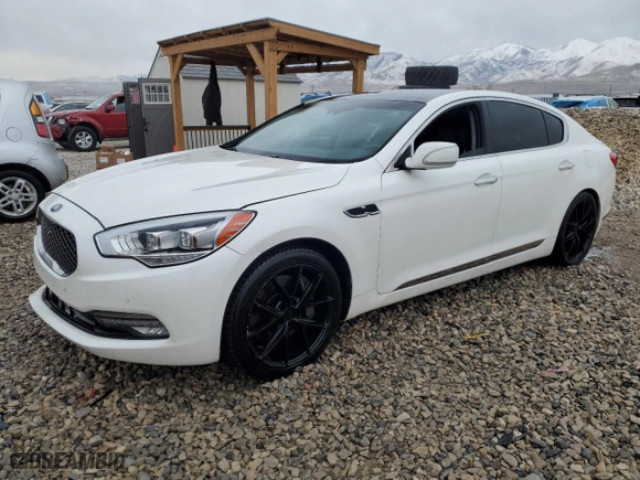 2015 Kia K900 Luxury with VIN KNALW4D46F6022636, listed as a Copart auction lot 42406015 with NaN miles and Salvage Title. Bid and sale history available at carsss.com. Image 1.