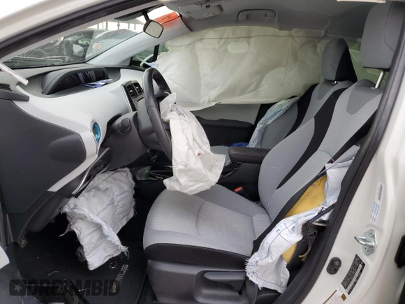 2017 Toyota Prius Two with VIN JTDKARFU9H3046683, listed as a Copart auction lot 53076595 with 49,404 mi miles and Salvage Title. Bid and sale history available at DreamBid. Image 7.