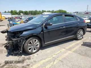 2017 Hyundai Ioniq Limited z VIN KMHC85LC4HU021247, wystawiony jako Copart lot #59724515 z przebiegiem Nie podano mil oraz Szkoda całkowita • Salvage title. Historia ofert i sprzedaży dostępna na DreamBid. Obrazek 1.
