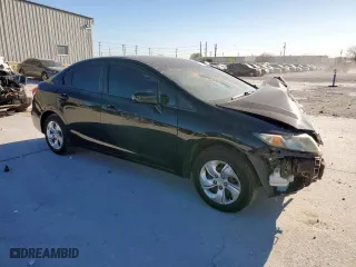 2015 Honda Civic Sedan LX with VIN 19XFB2F57FE068184, listed as a Copart auction lot 50246385 with 99,550 mi miles and Salvage Title. Bid and sale history available at carsss.com. Image 4.