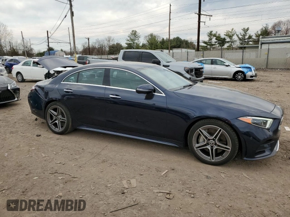 2019 Mercedes-Benz CLS with VIN WDD2J5KB9KA039254, listed as a Copart auction lot 50031255 with 76,184 mi miles and Salvage Title. Bid and sale history available at carsss.com. Image 4.