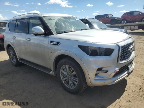 2019 Infiniti QX80 LIMITED with VIN JN8AZ2NE1K9226514, listed as a Copart auction lot 50056995 with 146,221 mi miles and Salvage Title. Bid and sale history available at carsss.com. Image 4.