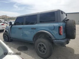 2022 Ford Bronco with VIN 1FMEE5DP4NLB75249, listed as a Copart auction lot 51797915 with 55,347 mi miles and Salvage Title. Bid and sale history available at DreamBid. Image 2.