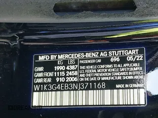 2022 Mercedes-Benz A 220 z VIN W1K3G4EB3NJ371168, wystawiony jako IAAI lot #41950285 z przebiegiem 95 288 mil mil oraz . Historia ofert i sprzedaży dostępna na DreamBid. Obrazek 9.