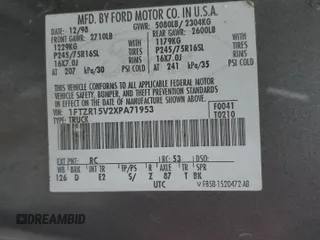 1999 Ford Ranger XL с VIN 1FTZR15V2XPA71953, выставлен на аукционе Copart как лот 44846545 с пробегом 214 954 миль миль и Списание • Salvage title. История ставок и продаж доступна на DreamBid. Изображение 12.