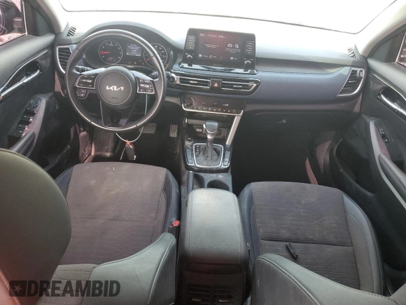 2023 Kia Seltos S with VIN KNDEU2AAXP7356776, listed as a Copart auction lot 64001135 with 58,275 mi miles and Salvage title. Bid and sale history available at DreamBid. Image 8.