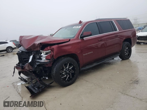 2017 Chevrolet Suburban LS with VIN 1GNSCGKC4HR351623, listed as a Copart auction lot 43326795 with 124,023 mi miles and Salvage title. Bid and sale history available at DreamBid. Image 1.