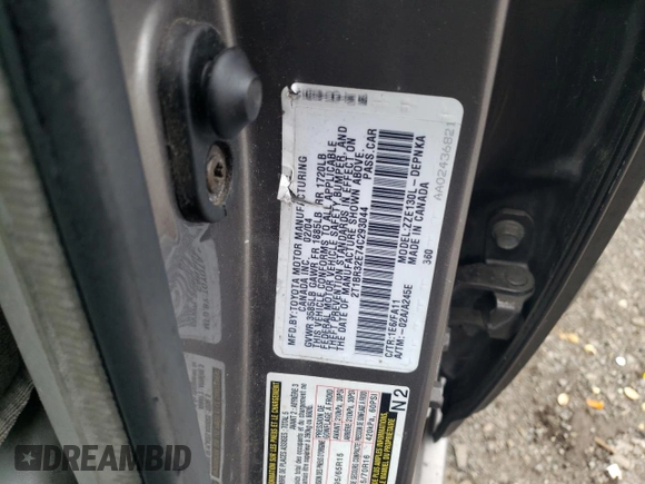 2004 Toyota Corolla CE with VIN 2T1BR32E74C293044, listed as a Copart auction lot 55916395 with Not Provided miles and Clean Title. Bid and sale history available at DreamBid. Image 12.