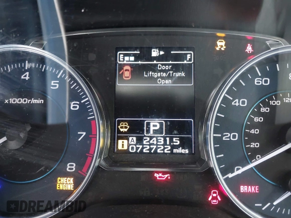 2017 Subaru Crosstrek Limited with VIN JF2GPAKC1H8201170, listed as a IAAI auction lot 41448119 with 72,722 mi miles and . Bid and sale history available at DreamBid. Image 16.