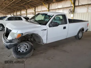 2014 Ford F-150 XL with VIN 1FTMF1CM3EKF27806, listed as a Copart auction lot 51013785 with 167,414 mi miles and Salvage Title. Bid and sale history available at carsss.com. Image 1.
