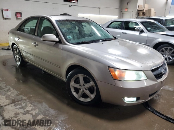 2006 Hyundai Sonata GLS with VIN 5NPEU46F36H108976, listed as a Copart auction lot 51104495 with 166,488 mi miles and Salvage Title. Bid and sale history available at DreamBid. Image 4.