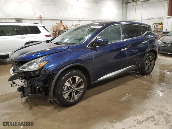 2023 Nissan Murano S with VIN 5N1AZ2AJ0PC124352, listed as a Copart auction lot 88493895 with 57,548 mi miles and Clean Title. Bid and sale history available at carsss.com. Image 1.