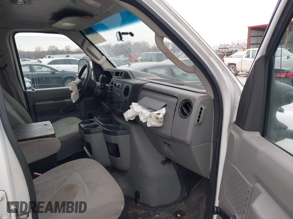 2009 Ford Econoline Cargo Commercial with VIN 1FTNE14W49DA93428, listed as a IAAI auction lot 41641859 with 220,630 mi miles and . Bid and sale history available at DreamBid. Image 5.