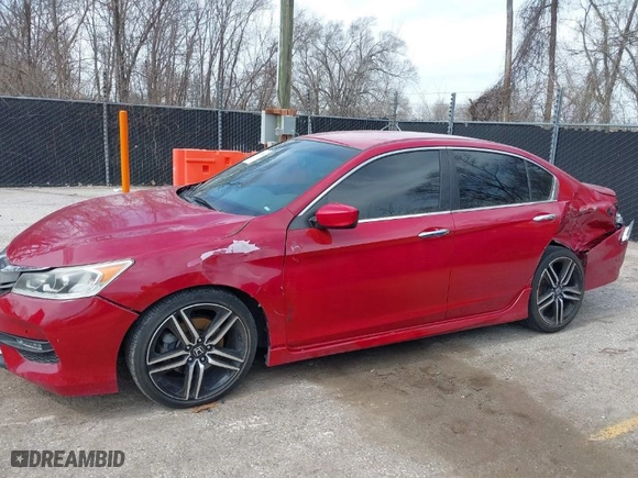 2017 Honda Accord Sedan Sport SE with VIN 1HGCR2F13HA276386, listed as a IAAI auction lot 41831810 with NaN miles. Bid and sale history available at carsss.com. Image 6.