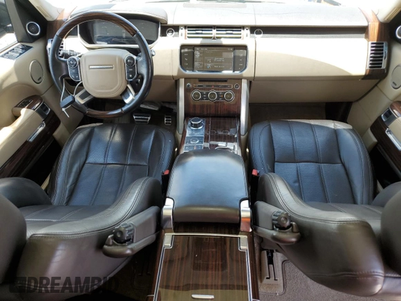 2014 Land Rover Range Rover Supercharged with VIN SALGS3TF4EA185528, listed as a Copart auction lot 61385675 with 83,334 mi miles and Salvage title. Bid and sale history available at DreamBid. Image 8.