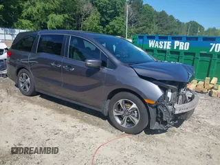 2020 Honda Odyssey Touring z VIN 5FNRL6H84LB001511, wystawiony jako IAAI lot #42194828 z przebiegiem 218 269 mil mil oraz . Historia ofert i sprzedaży dostępna na DreamBid. Obrazek 1.