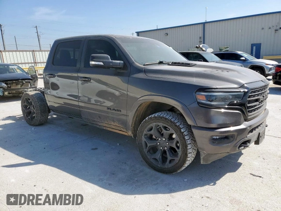 2021 Ram 1500 Limited with VIN 1C6SRFHT0MN553926, listed as a Copart auction lot 49066845 with 107,977 mi miles and Salvage title. Bid and sale history available at DreamBid. Image 4.