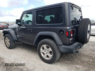 2020 Jeep Wrangler Sport with VIN 1C4GJXAG7LW274054, listed as a Copart auction lot 59922124 with 39,652 mi miles and Salvage title. Bid and sale history available at DreamBid. Image 2.