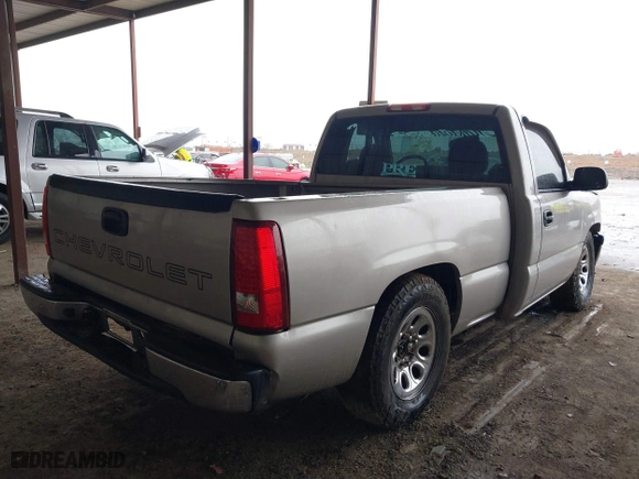 2006 Chevrolet Silverado 1500 Work Truck with VIN 3GCEC14X56G197455, listed as a IAAI auction lot 41444876 with 127,792 mi miles. Bid and sale history available at carsss.com. Image 4.
