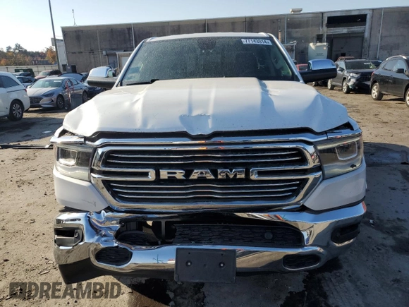 2019 Ram 1500 Laramie with VIN 1C6SRFDTXKN674871, listed as a Copart auction lot 77143314 with 30,418 mi miles and Salvage Title. Bid and sale history available at carsss.com. Image 5.