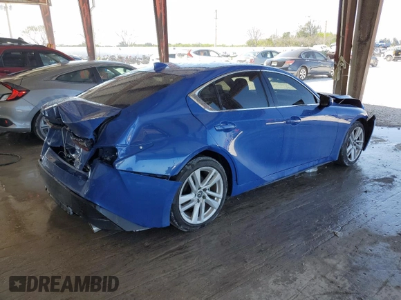 2023 Lexus IS 300 z VIN JTHCA1D22P5127288, wystawiony jako Copart lot #53607865 z przebiegiem 20 936 mil mil oraz Szkoda całkowita • Salvage title. Historia ofert i sprzedaży dostępna na DreamBid. Obrazek 3.