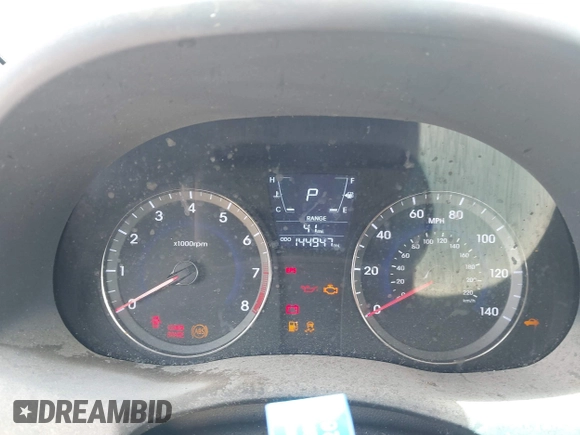 2013 Hyundai Accent GLS with VIN KMHCU4AEXDU437677, listed as a IAAI auction lot 42110350 with 144,947 mi miles. Bid and sale history available at carsss.com. Image 7.
