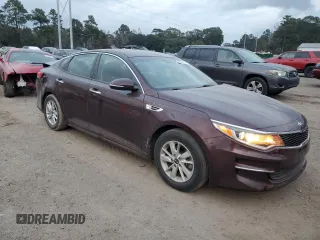 2016 Kia Optima LX with VIN 5XXGT4L32GG105361, listed as a Copart auction lot 82678114 with 58,031 mi miles and Salvage Title. Bid and sale history available at carsss.com. Image 4.