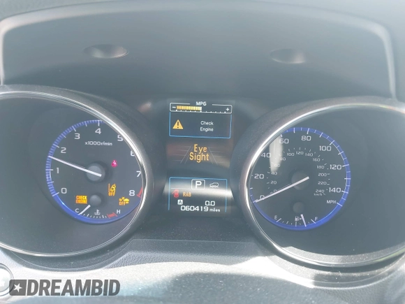2019 Subaru Outback Limited with VIN 4S4BSANC7K3335653, listed as a IAAI auction lot 42124984 with 60,419 mi miles and . Bid and sale history available at DreamBid. Image 7.