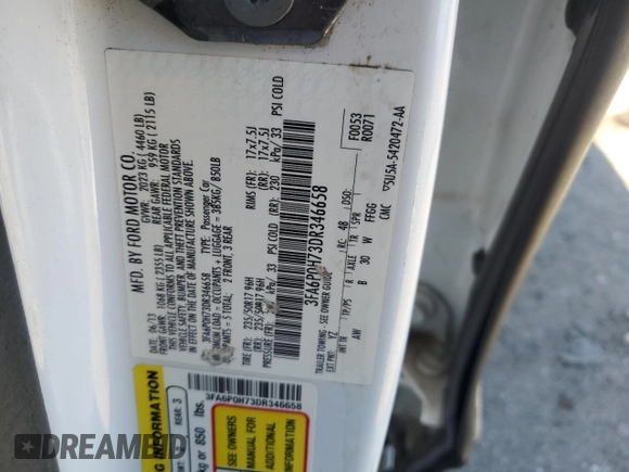 2013 Ford Fusion SE with VIN 3FA6P0H73DR346658, listed as a Copart auction lot 49583515 with 207,048 mi miles and Salvage Title. Bid and sale history available at carsss.com. Image 14.