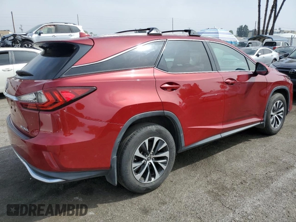 2020 Lexus RX 350L with VIN JTJHZKFA2L2024522, listed as a Copart auction lot 53118825 with 73,403 mi miles and Salvage title. Bid and sale history available at DreamBid. Image 3.
