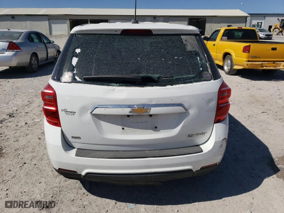 2016 Chevrolet Equinox LS with VIN 2GNFLEEK3G6223876, listed as a Copart auction lot 47306095 with 103,884 mi miles and Salvage Title. Bid and sale history available at carsss.com. Image 6.
