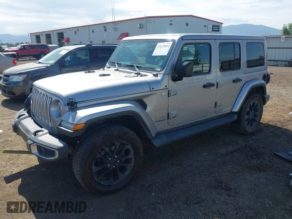 2018 Jeep Wrangler Unlimited Sahara z VIN 1C4HJXEG2JW124882, wystawiony jako IAAI lot #42437816 z przebiegiem Nie podano mil oraz . Historia ofert i sprzedaży dostępna na DreamBid. Obrazek 2.
