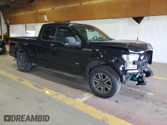 2017 Ford F-150 XL with VIN 1FTEX1EP3HFA17932, listed as a Copart auction lot 57824625 with 98,342 mi miles and Salvage title. Bid and sale history available at DreamBid. Image 4.