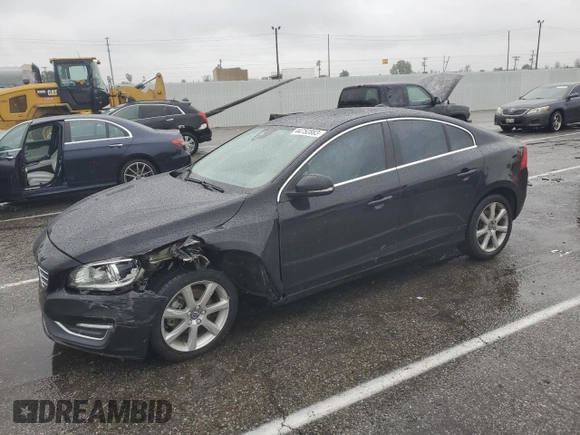 2016 Volvo S60 T5 Drive-E Premier with VIN YV126MFK2G2402991, listed as a Copart auction lot 44752883 with 0 mi miles. Bid and sale history available at carsss.com. Image 1.