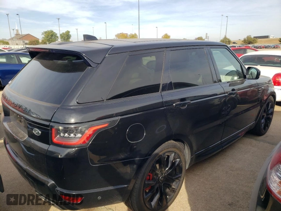 2019 Land Rover Range Rover Sport HST with VIN SALWS2SU9KA865166, listed as a Copart auction lot 76991024 with 57,065 mi miles and Salvage title. Bid and sale history available at DreamBid. Image 3.