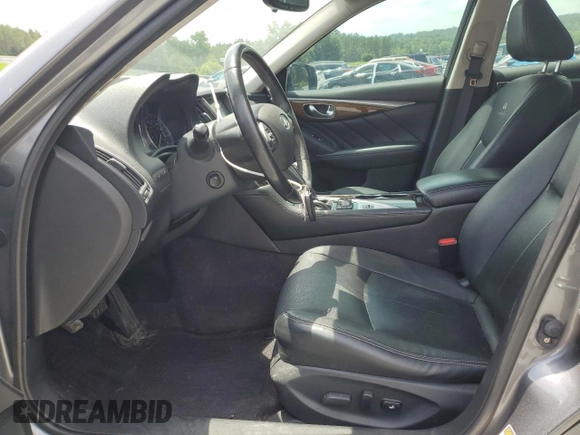 2014 Infiniti Q50 Sport with VIN JN1BV7AR4EM702521, listed as a Copart auction lot 61017205 with 61,317 mi miles and Salvage title. Bid and sale history available at DreamBid. Image 7.