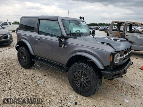 2023 Ford Bronco with VIN 1FMDE5CH0PLA84438, listed as a Copart auction lot 71636534 with 13,304 mi miles and Salvage Title. Bid and sale history available at carsss.com. Image 4.