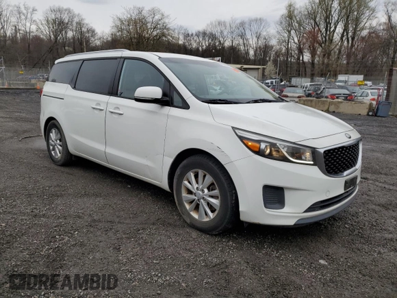 2016 Kia Sedona LX with VIN KNDMB5C15G6082926, listed as a Copart auction lot 46586364 with 99,095 mi miles and Salvage Title. Bid and sale history available at carsss.com. Image 4.